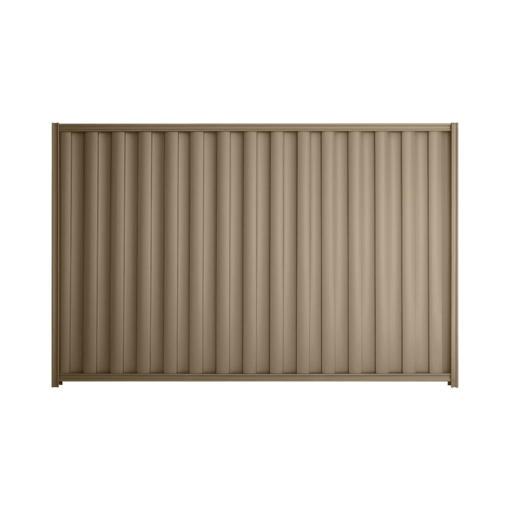 Good Neighbour® Wavelok® 1500mm High Fence Panel Sheet: Beige Post/Track: Beige