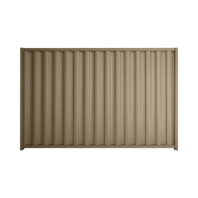 Good Neighbour® Wavelok® 1500mm High Fence Panel Sheet: Beige Post/Track: Beige