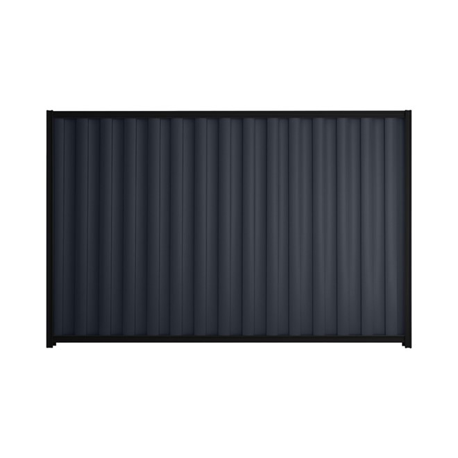 Good Neighbour® Wavelok® 1500mm High Fence Panel Sheet: Dark Stone Post/Track: Ebony