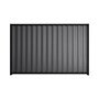 Good Neighbour® Wavelok® 1500mm High Fence Panel Sheet: Granite Post/Track: Ebony