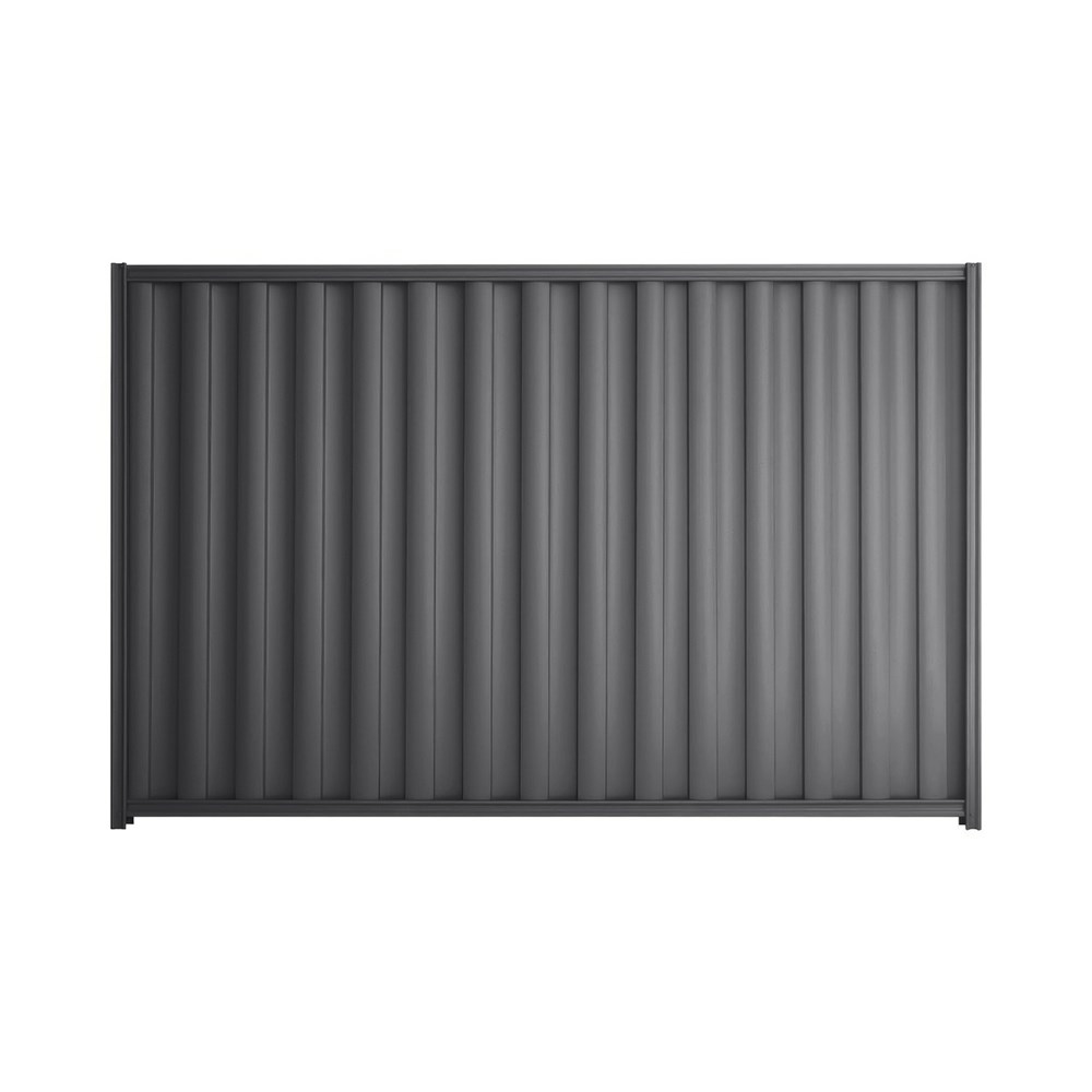 Good Neighbour® Wavelok® 1500mm High Fence Panel Sheet: Granite Post/Track: Granite