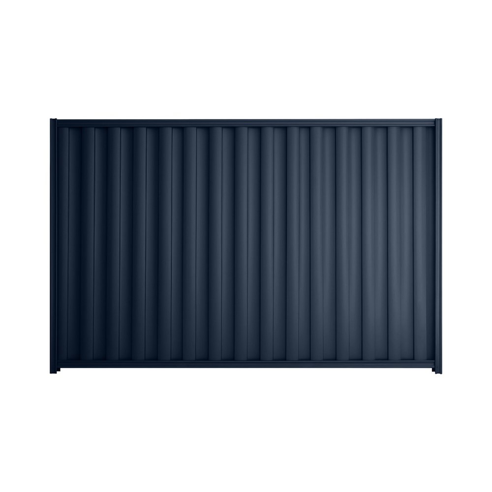 Good Neighbour® Wavelok® 1500mm High Fence Panel Sheet: Mountain Blue Post/Track: Mountain Blue