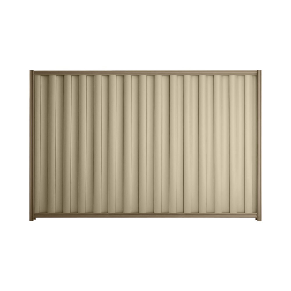 Good Neighbour® Wavelok® 1500mm High Fence Panel Sheet: Merino Post/Track: Beige
