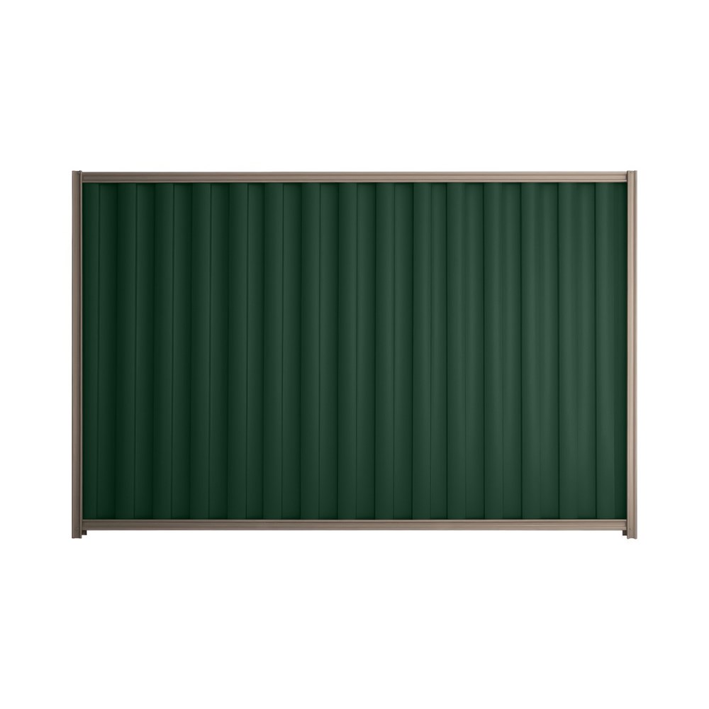 Good Neighbour® Wavelok® 1800mm High Fence Panel Sheet: Caulfield Green Post/Track: Marsh