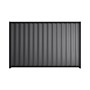 Good Neighbour® Wavelok® 1800mm High Fence Panel Sheet: Granite Post/Track: Ebony
