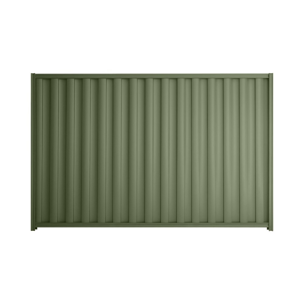 Good Neighbour® Wavelok® 1800mm High Fence Panel Sheet: Mist Green Post/Track: Mist Green