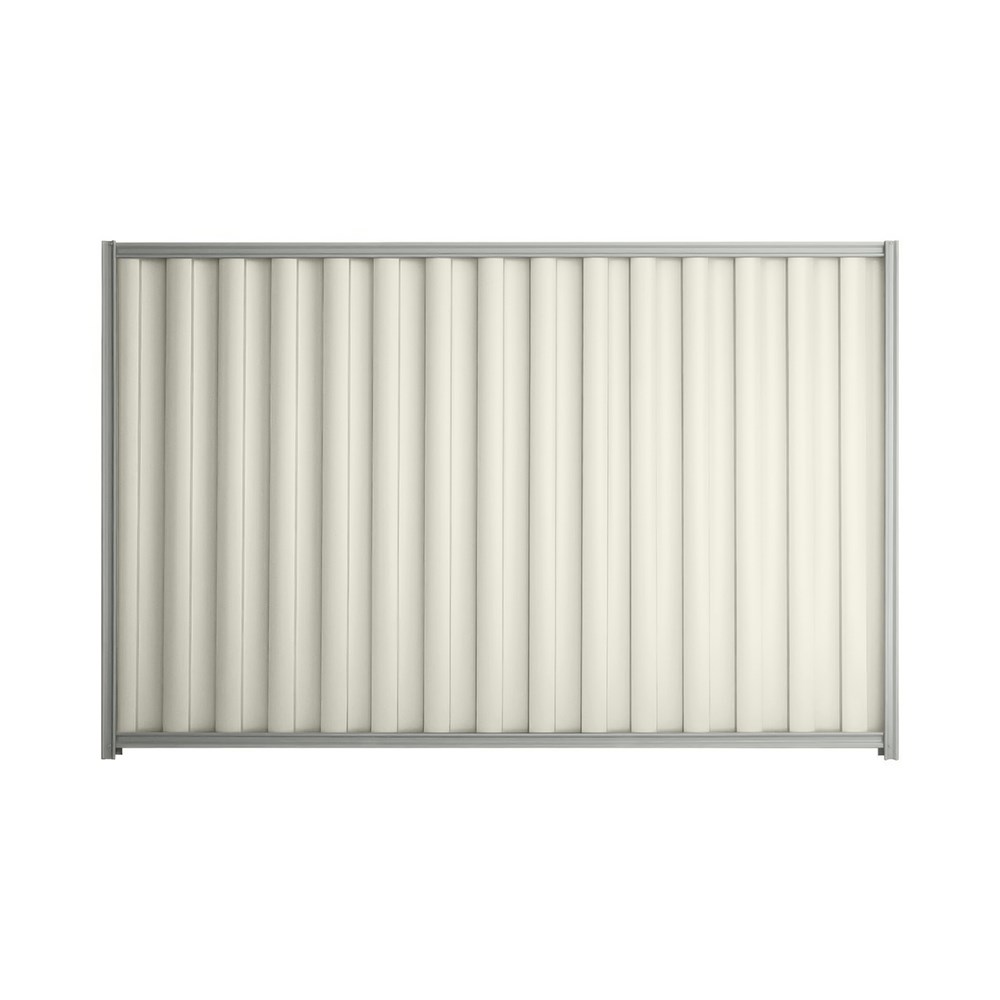 Good Neighbour® Wavelok® 1800mm High Fence Panel Sheet: Off White Post ...