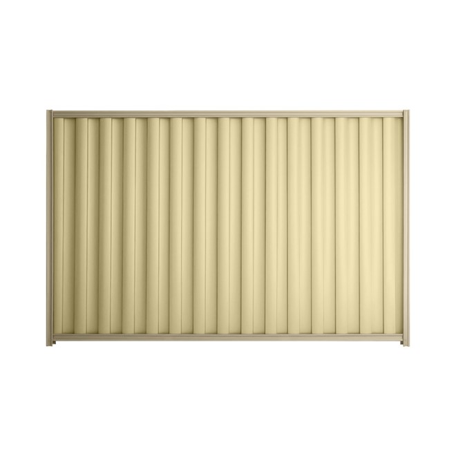 Good Neighbour® Wavelok® 1800mm High Fence Panel Sheet: Primrose Post/Track: Merino