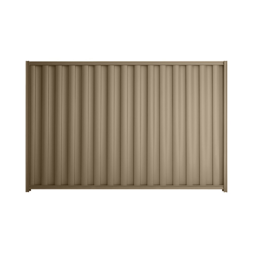 Good Neighbour® Wavelok® 2100mm High Fence Panel Sheet: Beige Post/Track: Beige