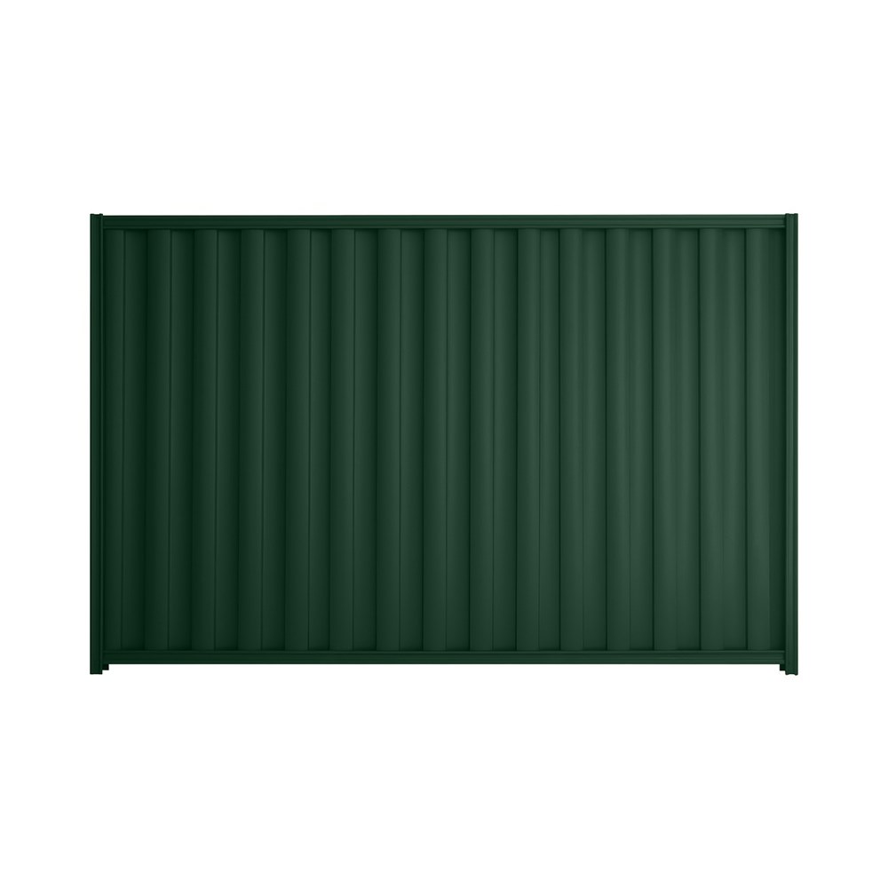 Good Neighbour® Wavelok® 2100mm High Fence Panel Sheet: Caulfield Green Post/Track: Caulfield Green