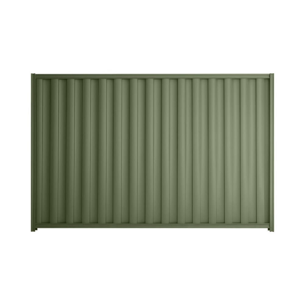 Good Neighbour® Wavelok® 2100mm High Fence Panel Sheet: Mist Green Post/Track: Mist Green