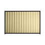 Good Neighbour® Wavelok® 2100mm High Fence Panel Sheet: Primrose Post/Track: Ebony