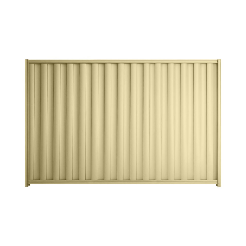 Good Neighbour® Wavelok® 2100mm High Fence Panel Sheet: Primrose Post/Track: Primrose