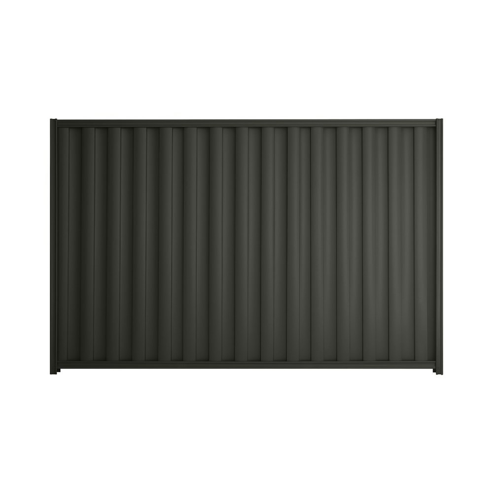 Good Neighbour® Wavelok® 2100mm High Fence Panel Sheet: Slate Grey Post/Track: Slate Grey