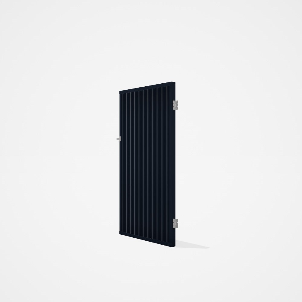 Good Neighbour® CGI Single Gate Standard .32 BMT1.8m High Sheet: Dark Stone, Frame: Dark Stone