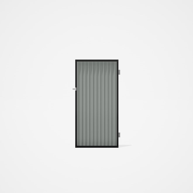 Good Neighbour® CGI Single Gate Standard .32 BMT1.8m High Sheet: Gull Grey, Frame: Gull Grey