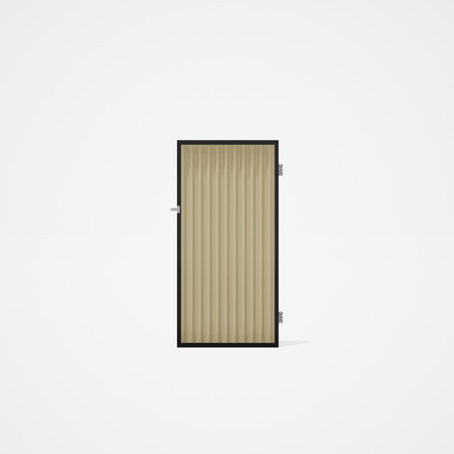 Good Neighbour® CGI Single Gate Standard .32 BMT1.8m High Sheet: Primrose, Frame: Primrose