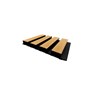 Castellated Quickboard 2.7m Light Ash Timber Wall Panel 2 Pack