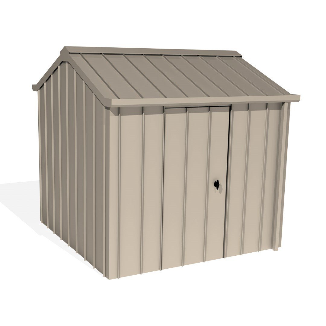 Handi-Hilander Garden Shed HH3 3.25x3.40m Gutter Side Door Merino