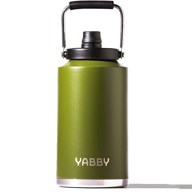 Yabby 3.8L Insulated Water Jug Bush Green