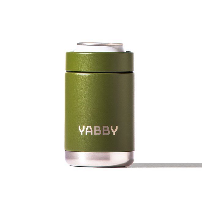 Yabby 375ml Insulated Can Cooler Bush Green