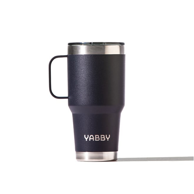 Yabby 850ml Insulated Tumbler With Handle Black Rock