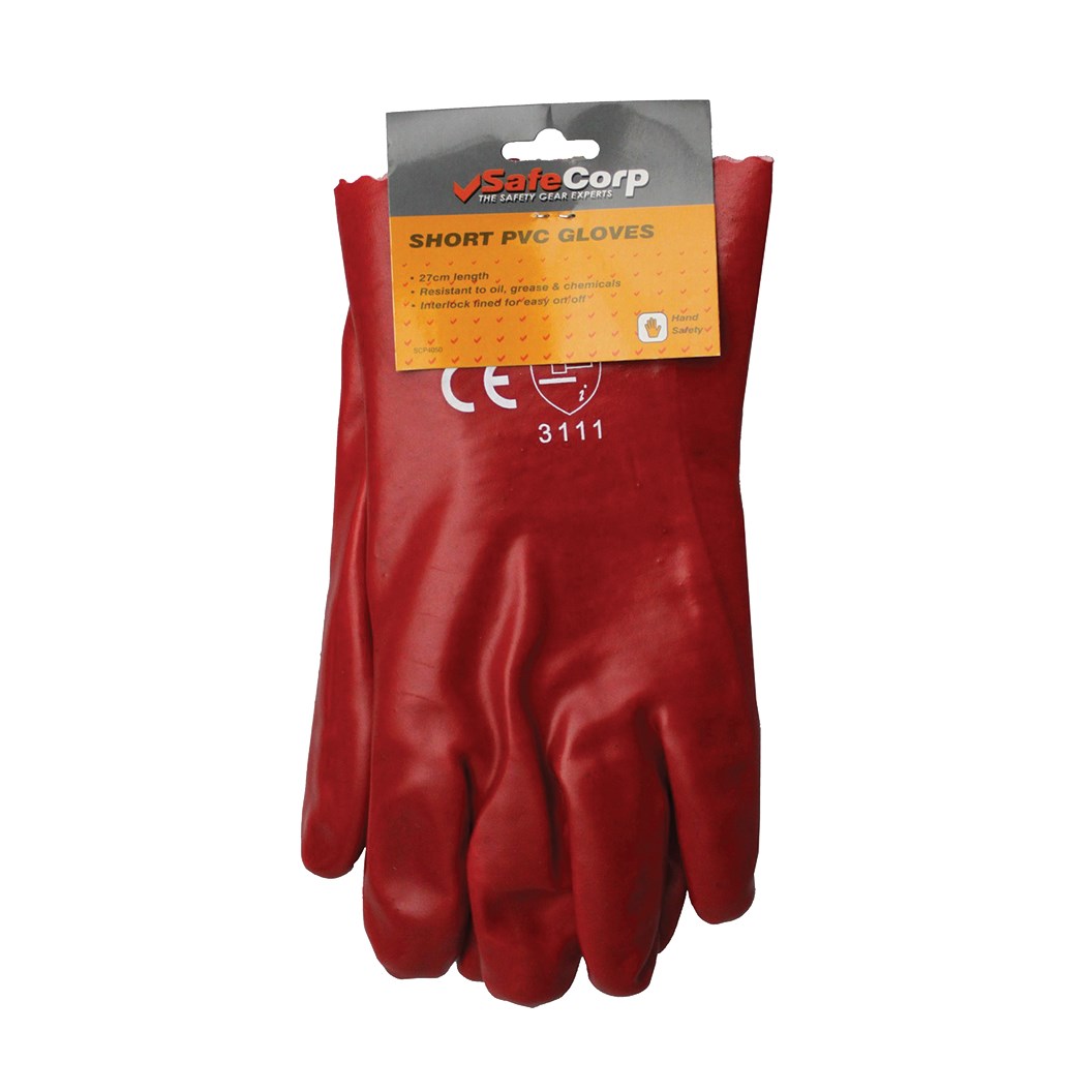 pvc safety gloves