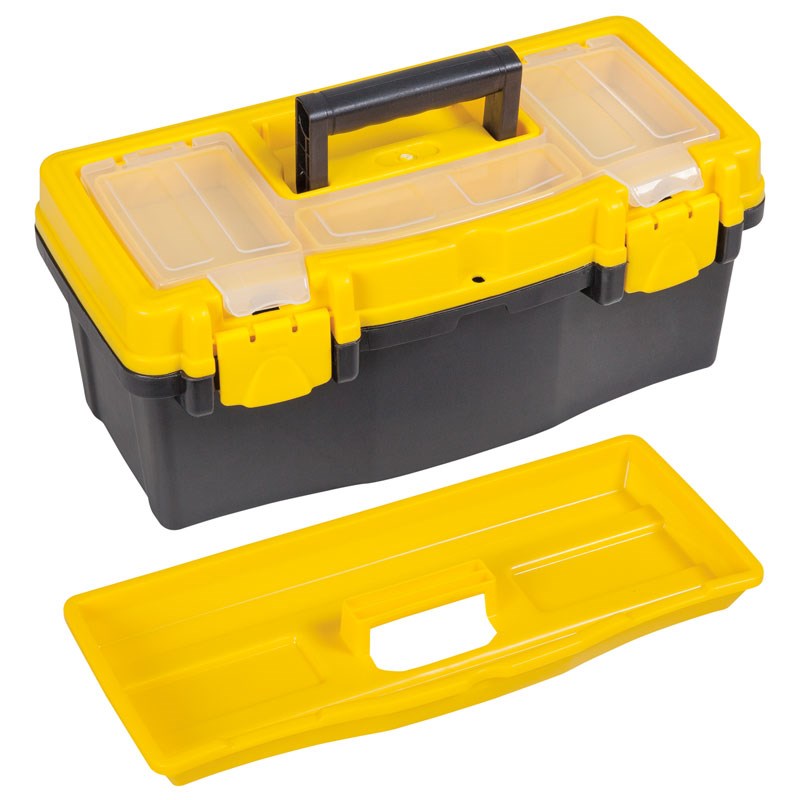 Plastic Tool Box With Tray 30cm