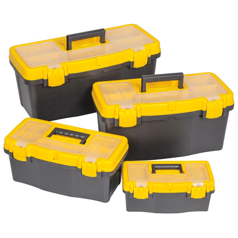 Plastic Tool Box With Tray 30cm