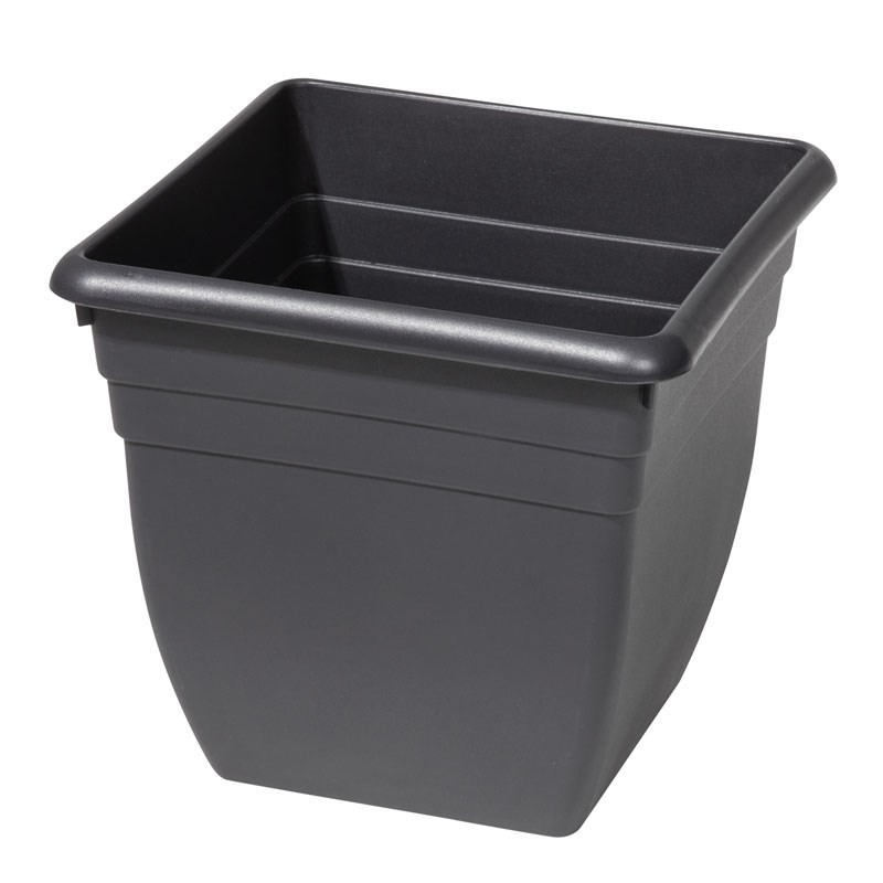 Oasis Charcoal Square Plastic Pot 320mm/18 Litres