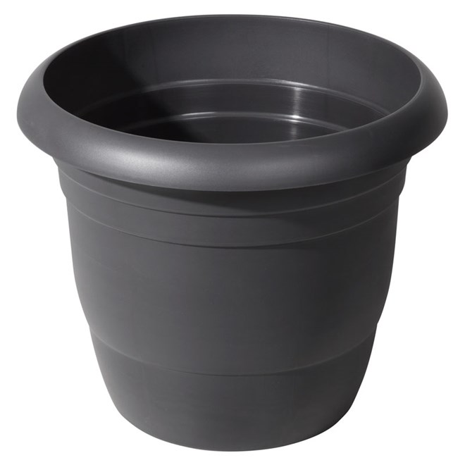 Tuscany Charcoal Plastic Pot 500mm/47 Litres