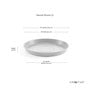 Round Eco Pot Saucer 36.5CM Dark Grey