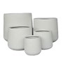 Modstone Cylinder Pot  White Stone  Small