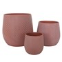 Drum Leaf Pot Terracotta Small