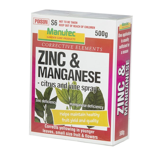 Manutec 500g Zinc and Manganese Citrus and Vine Spray