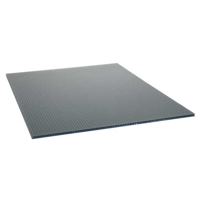 Laserlite Multiwall Polycarbonate Sheet Grey Tint 2000mm x 1050mm