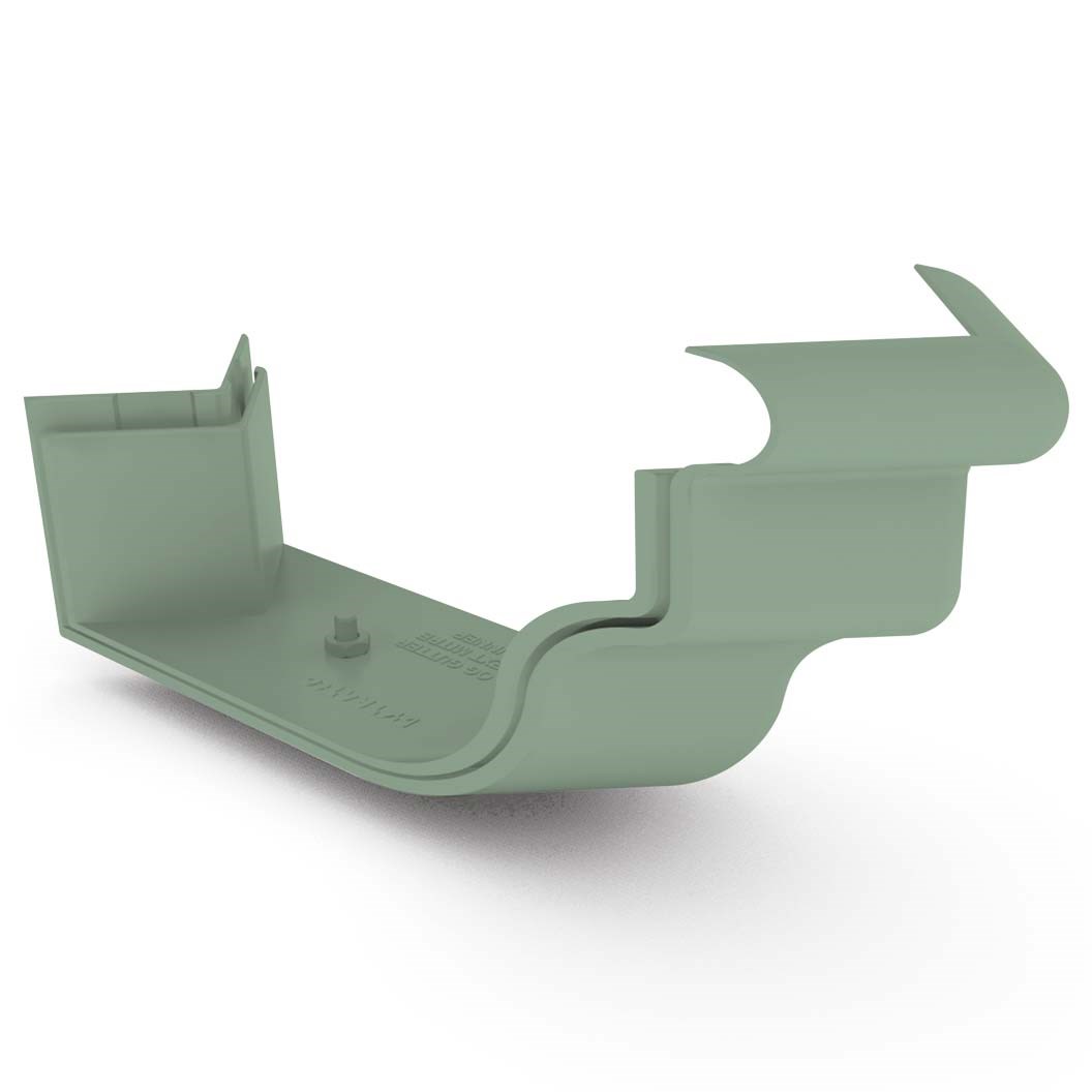 OG Gutter 125 External Two Piece Cast Angle 90° Mist Green