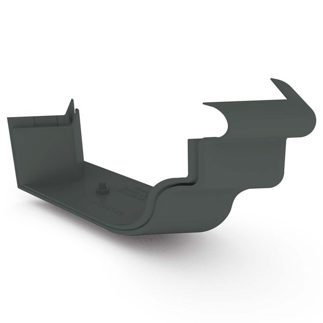 OG Gutter 125 External Two Piece Cast Angle 90° Slate Grey