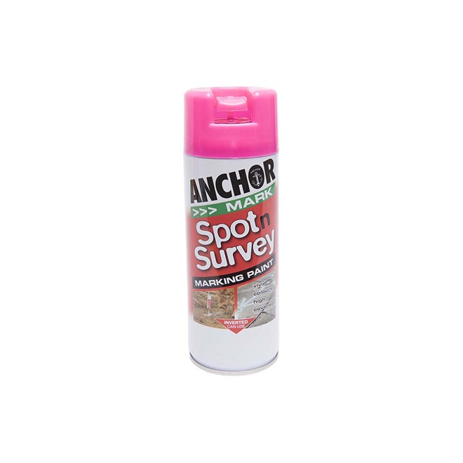 Anchor Spot n Survey Fluorescent Pink Marking Spray Paint 350g