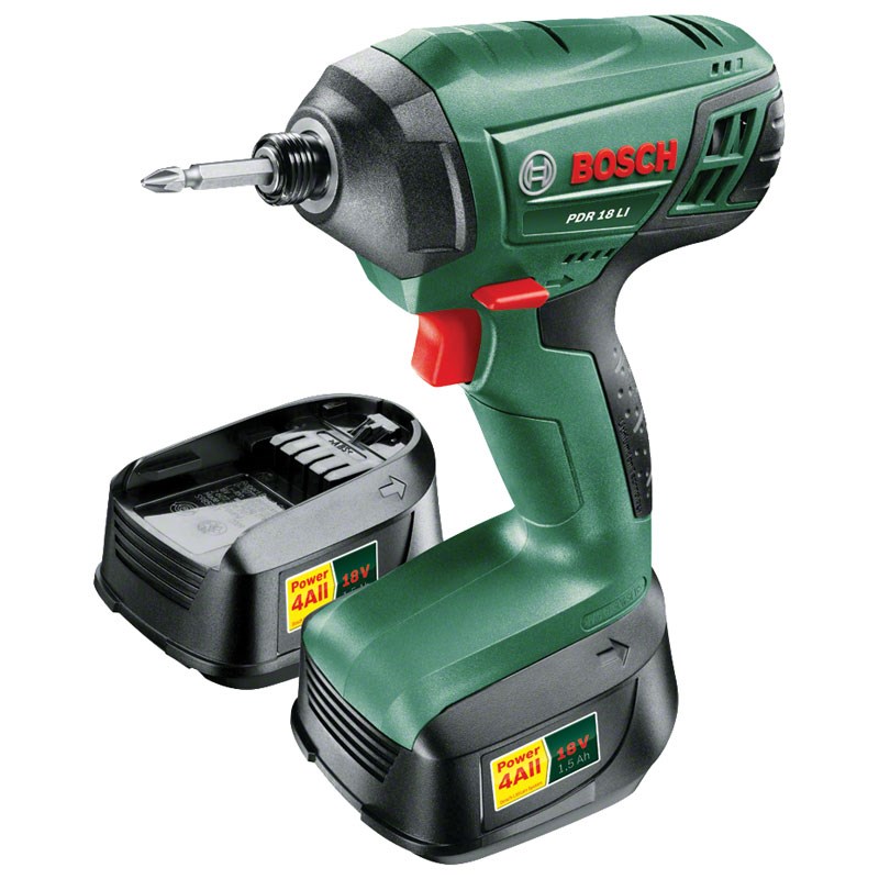 18v Li-ion Impact Drill with 2 Batteries and Case