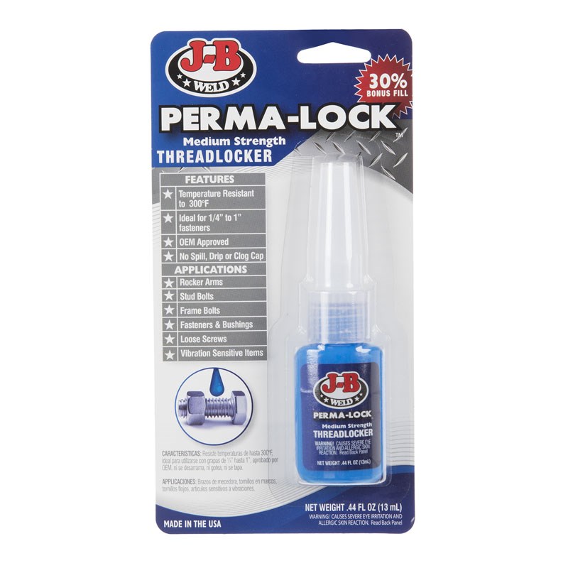 J-B Weld Perma-Lock Medium Strength Threadlocker 13mL