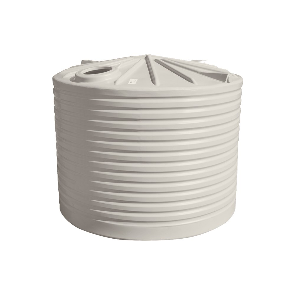 Round Poly Water Tank 10000L Beige