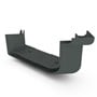 Quad Gutter Low Front 115 External Two Piece Cast Angle 90° Slate Grey