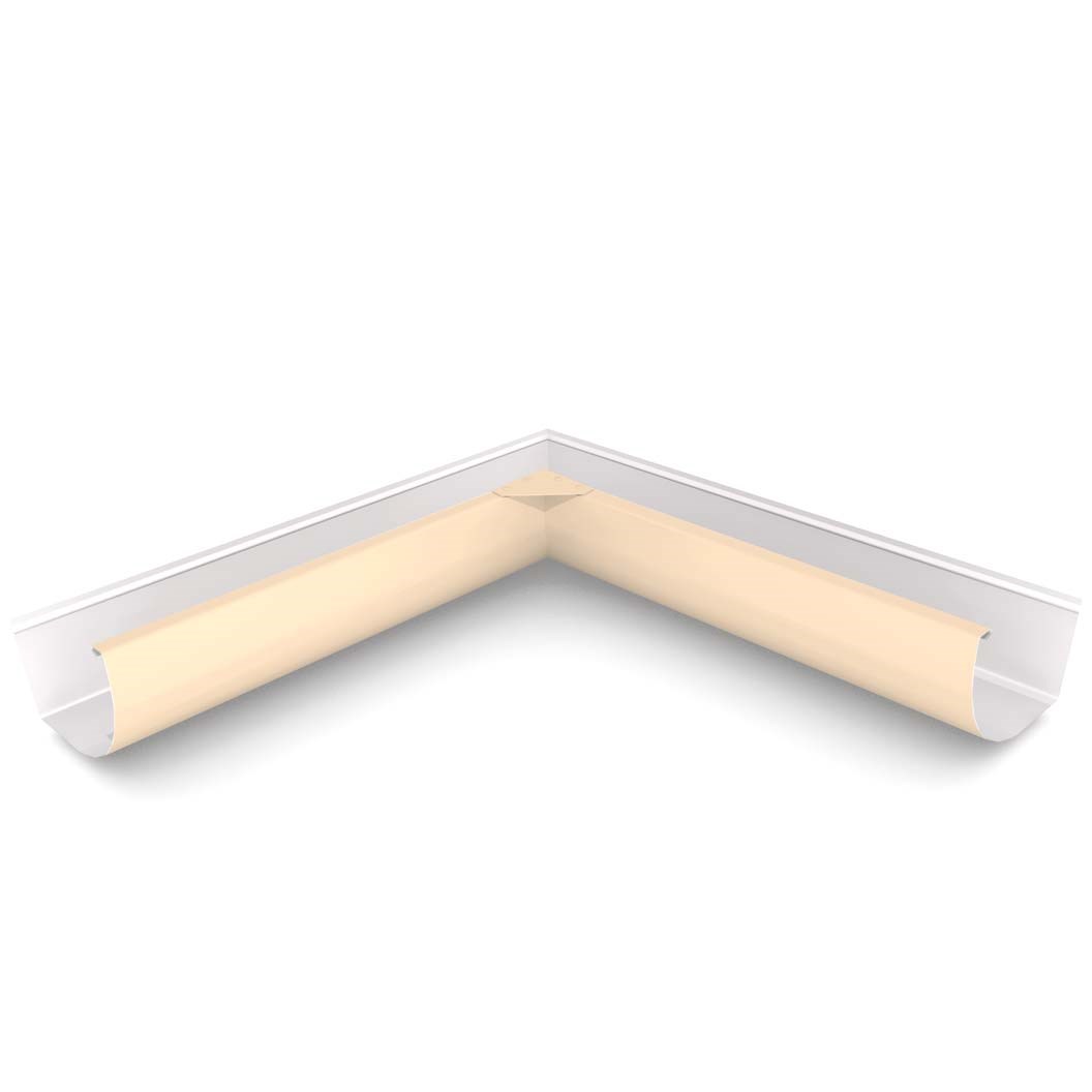 Quarter Round Gutter Internal Mitre Smooth Cream