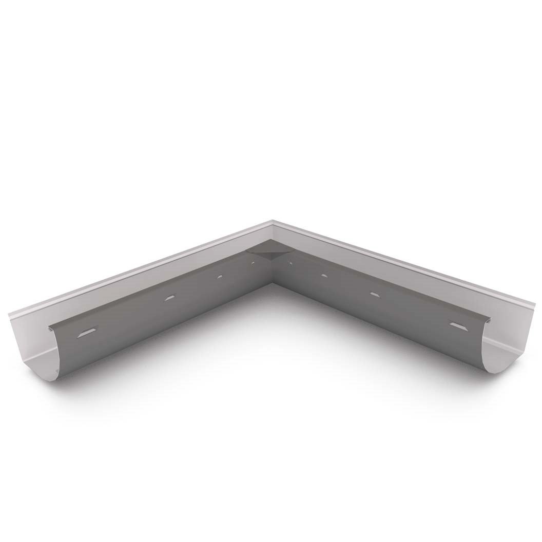 Quarter Round Gutter Internal Mitre Slotted Cobblestone