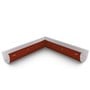 Quarter Round Gutter Internal Mitre Slotted Heritage Red