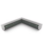 Quarter Round Gutter Internal Mitre Slotted Slate Grey