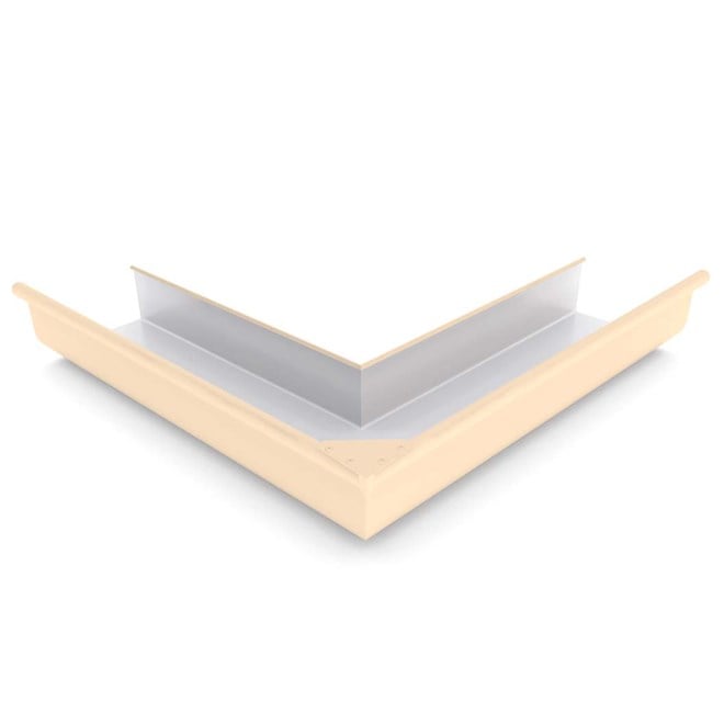 Quad Gutter 150 External Mitre Smooth Cream