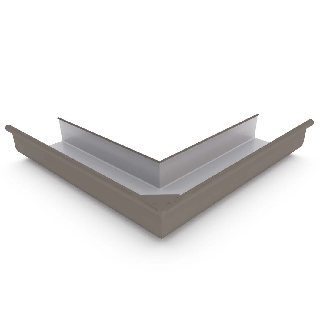 Quad Gutter 150 External Mitre Driftwood