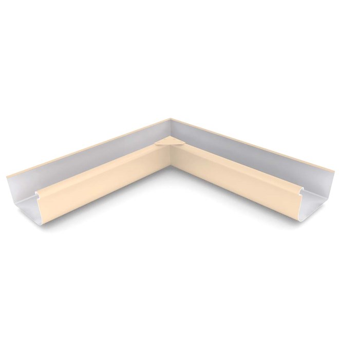 Quad Gutter 150 Internal Mitre Smooth Cream